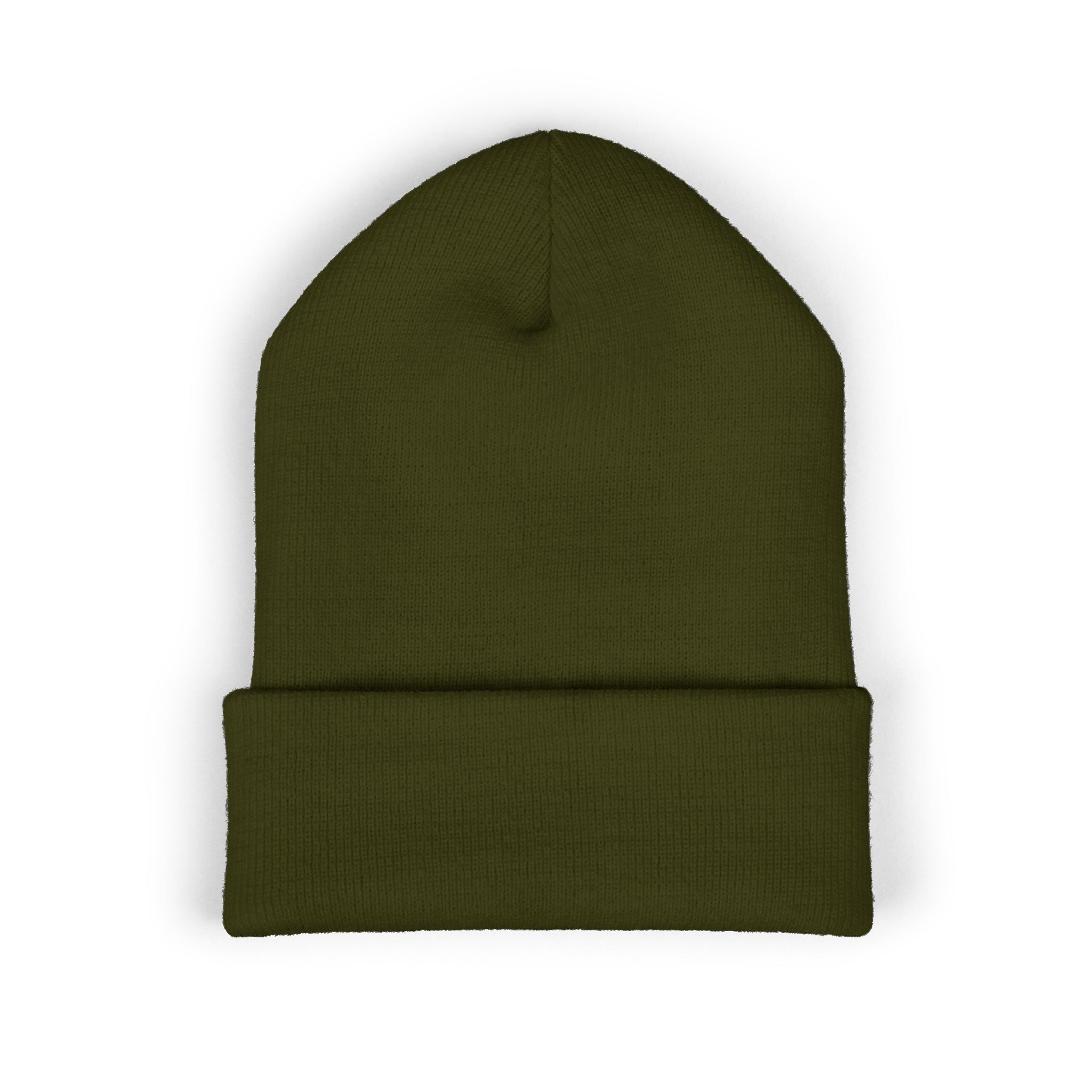 Embroidered "Theatrical Windows Rule" Cuffed Beanie — Cozy Stage-Fan Knit Hat