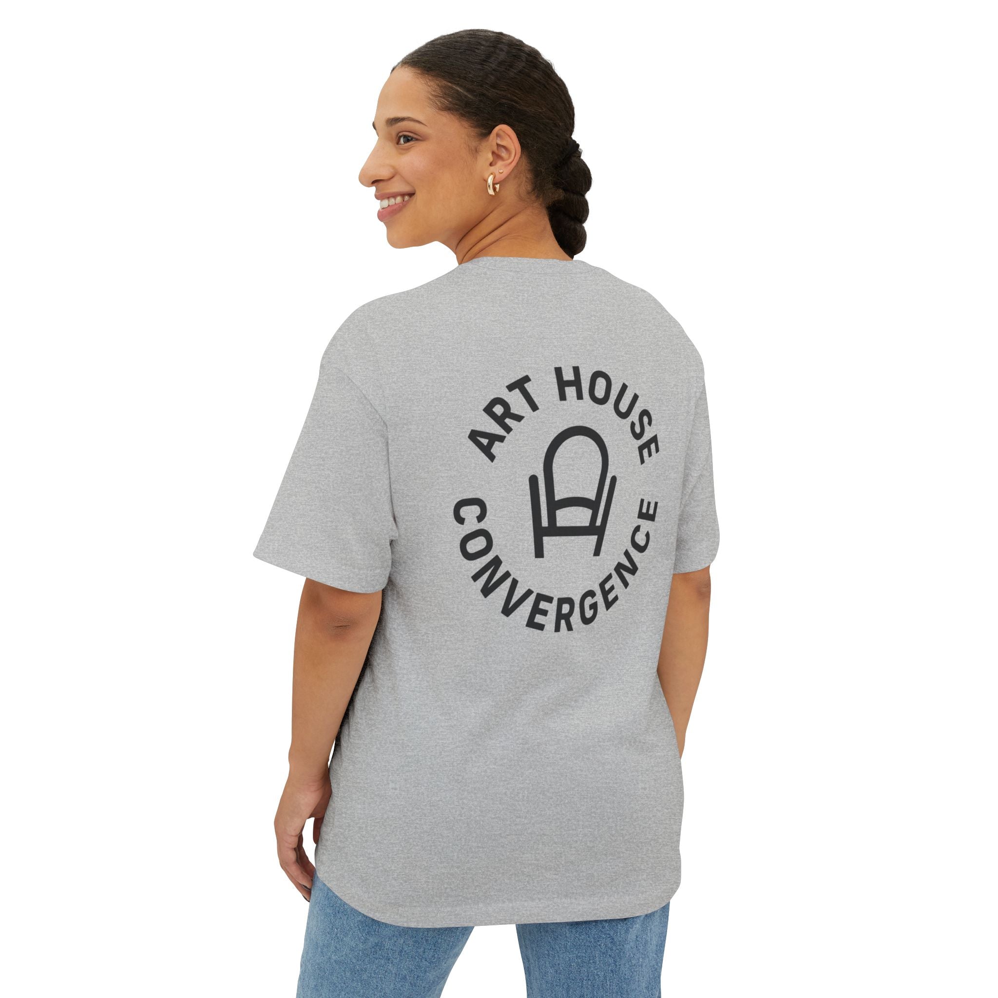 Art House Convergence - Theatrical Windows Rule! A Cinema Lovers Unisex Oversized Boxy Tee