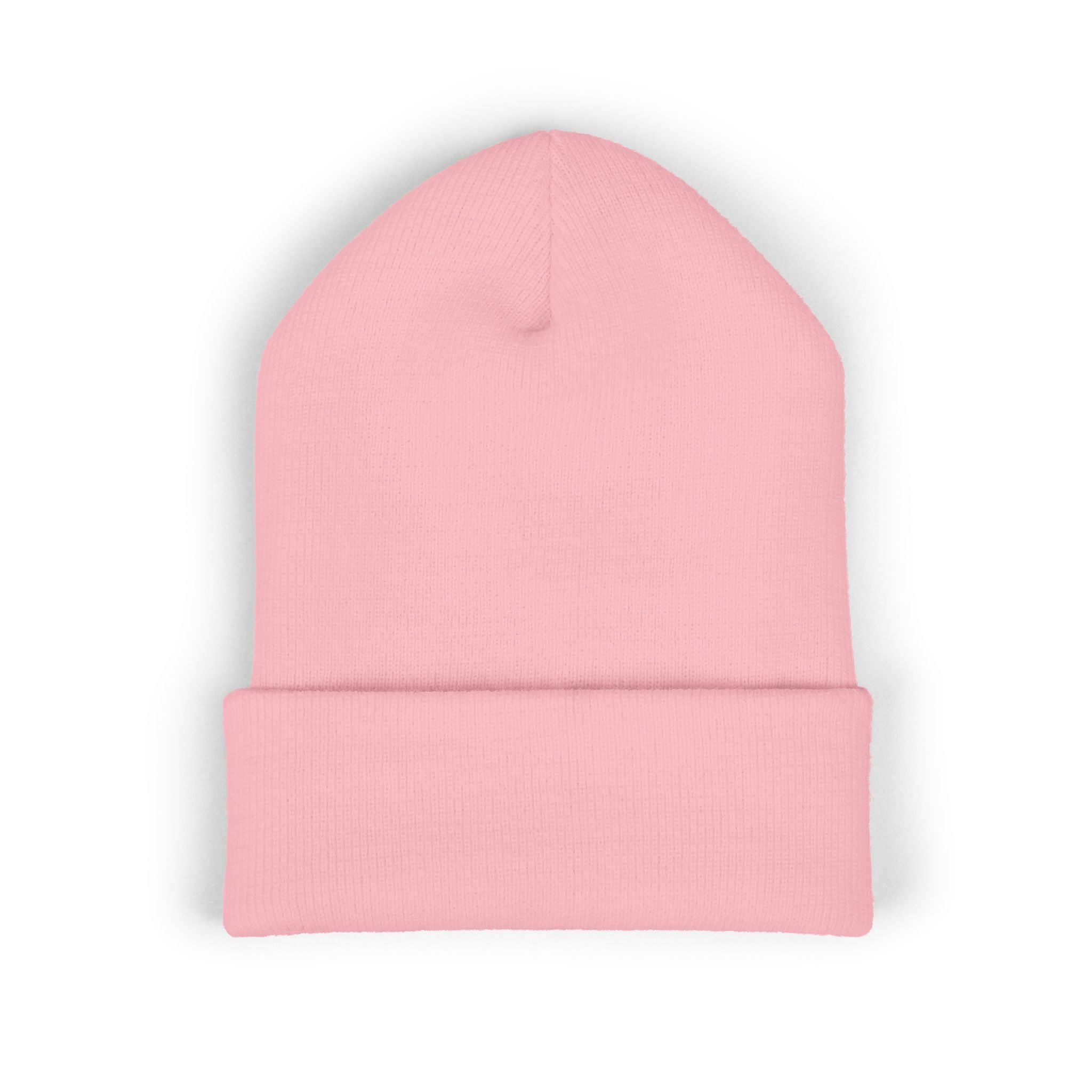Embroidered "Theatrical Windows Rule" Cuffed Beanie — Cozy Stage-Fan Knit Hat