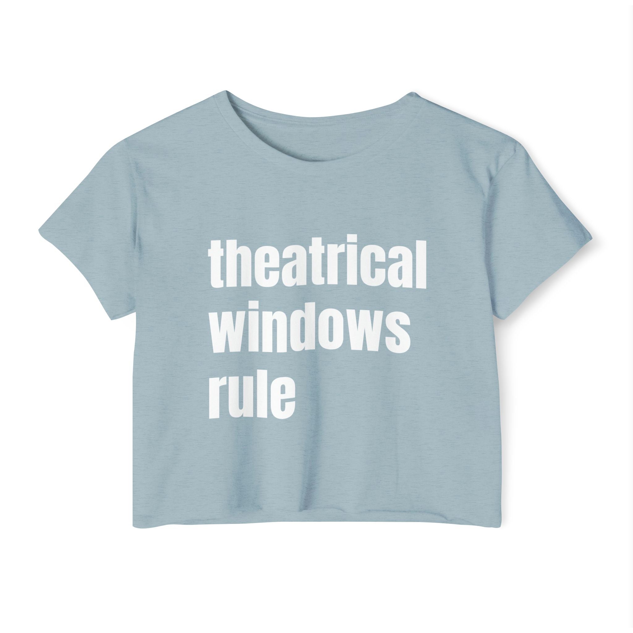 Theatrical Windows Rule Crop Top
