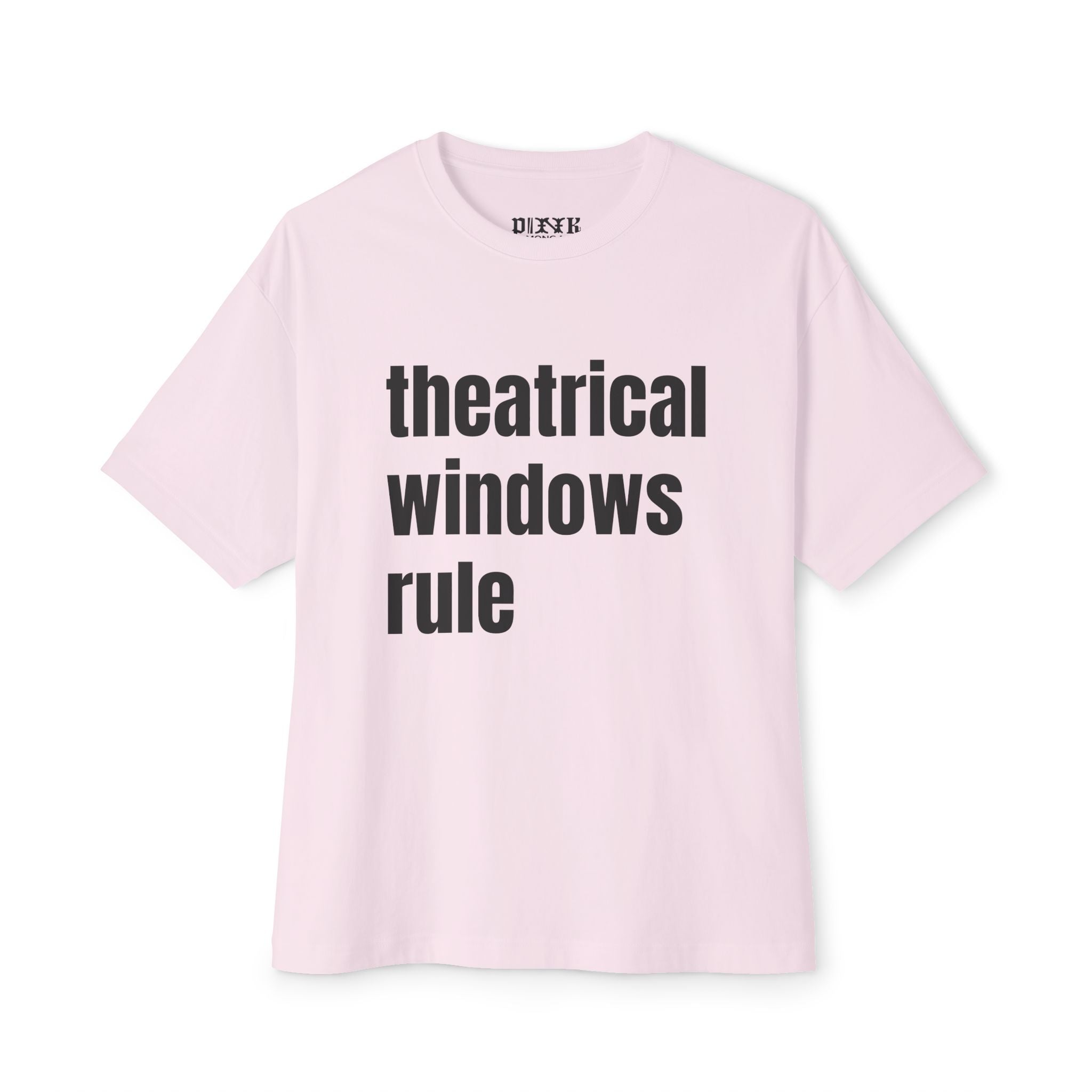 Art House Convergence - Theatrical Windows Rule! A Cinema Lovers Unisex Oversized Boxy Tee