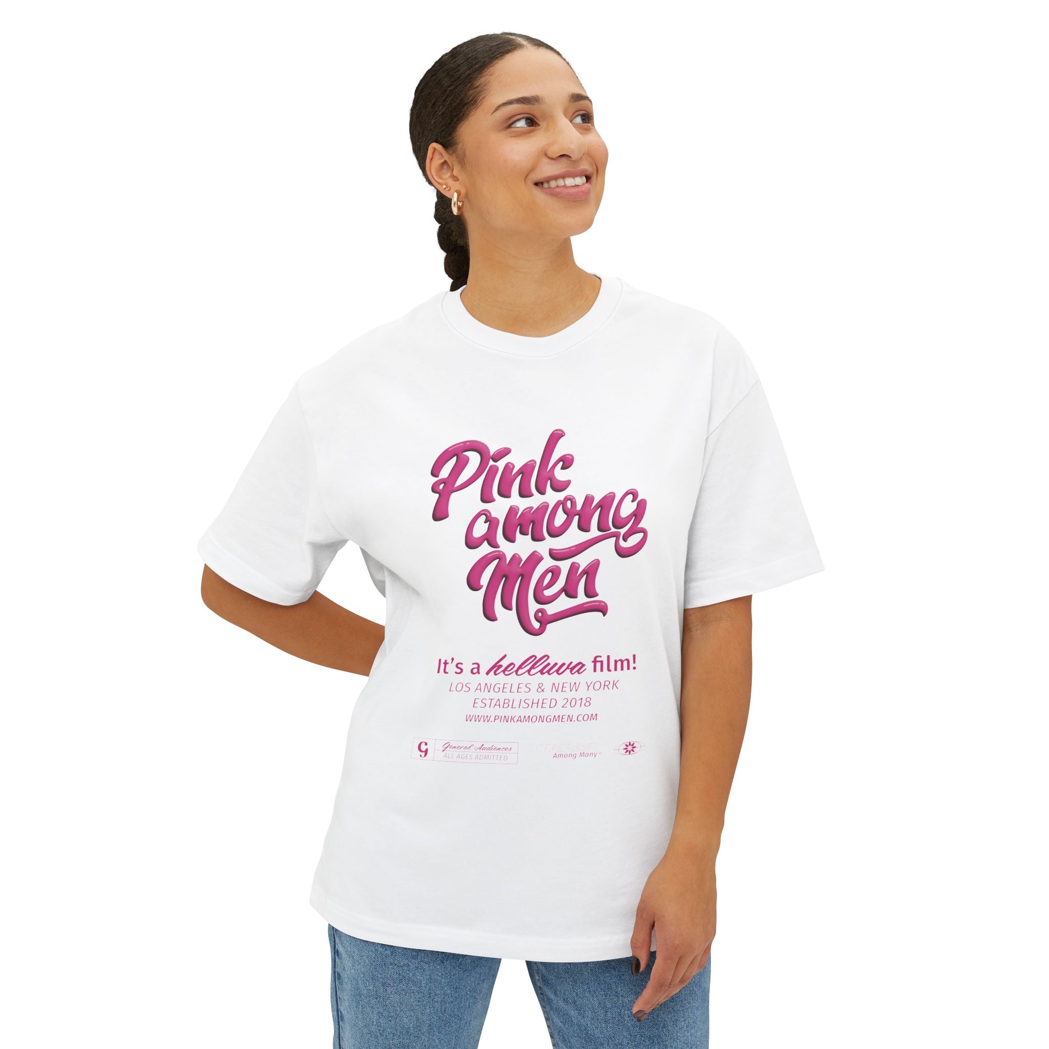 OG Logo - "It's a Helluva A Film Unisex" Oversized Boxy Tee