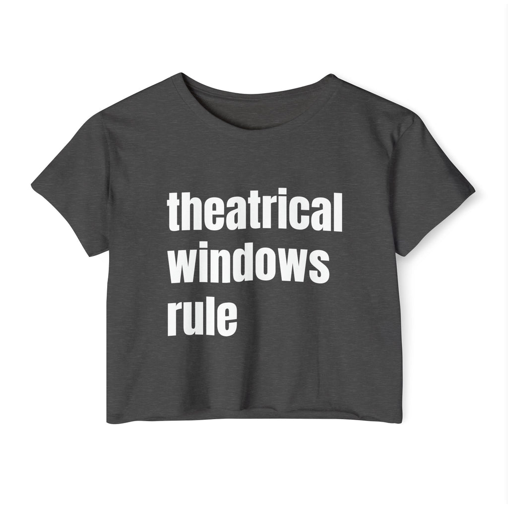 Theatrical Windows Rule Crop Top