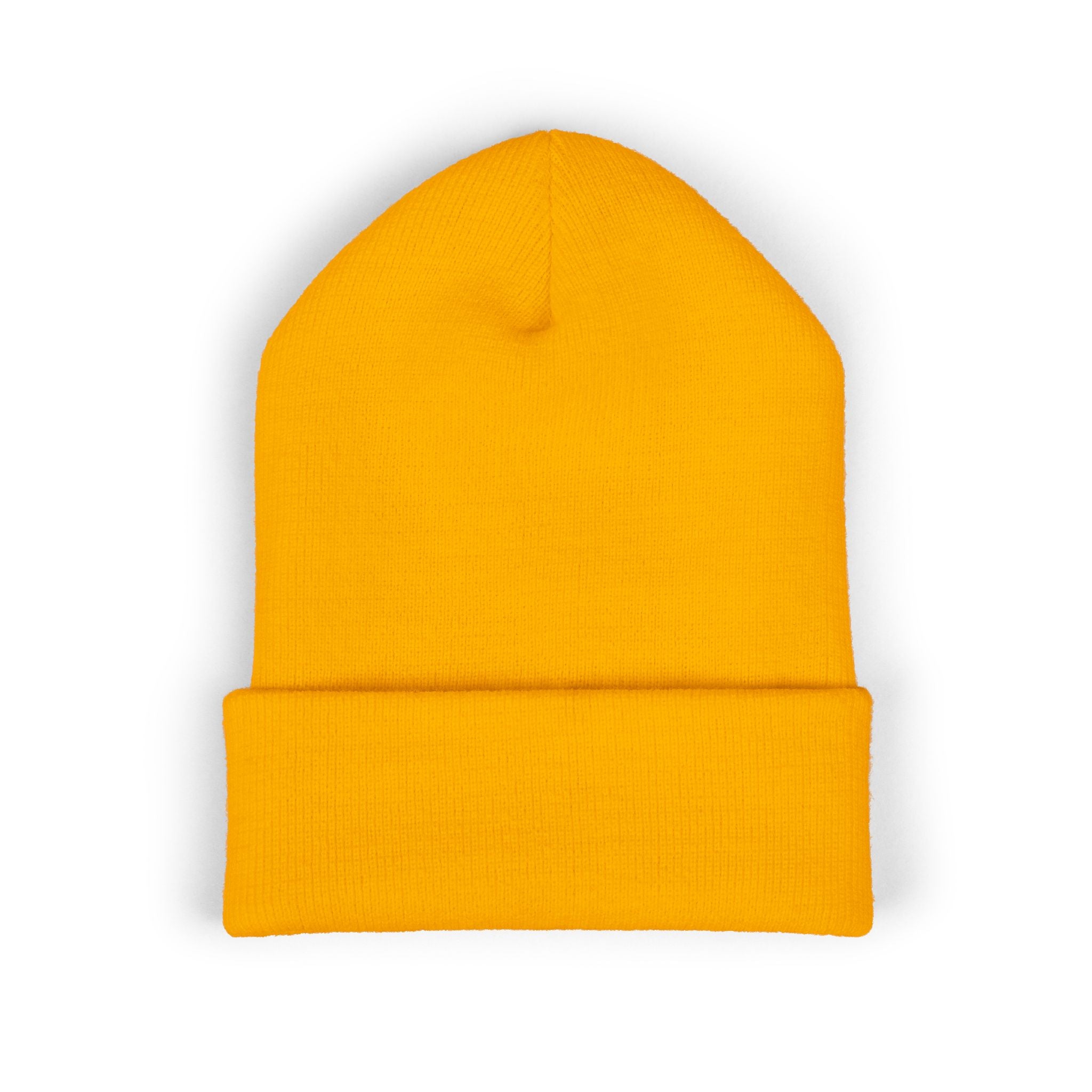 Embroidered "Theatrical Windows Rule" Cuffed Beanie — Cozy Stage-Fan Knit Hat