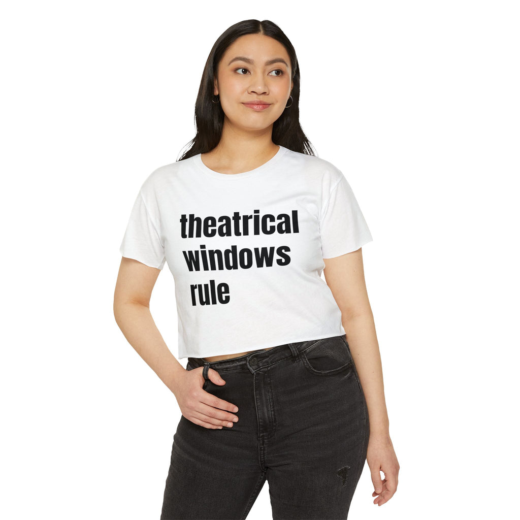 Theatrical Windows Rule Crop Top