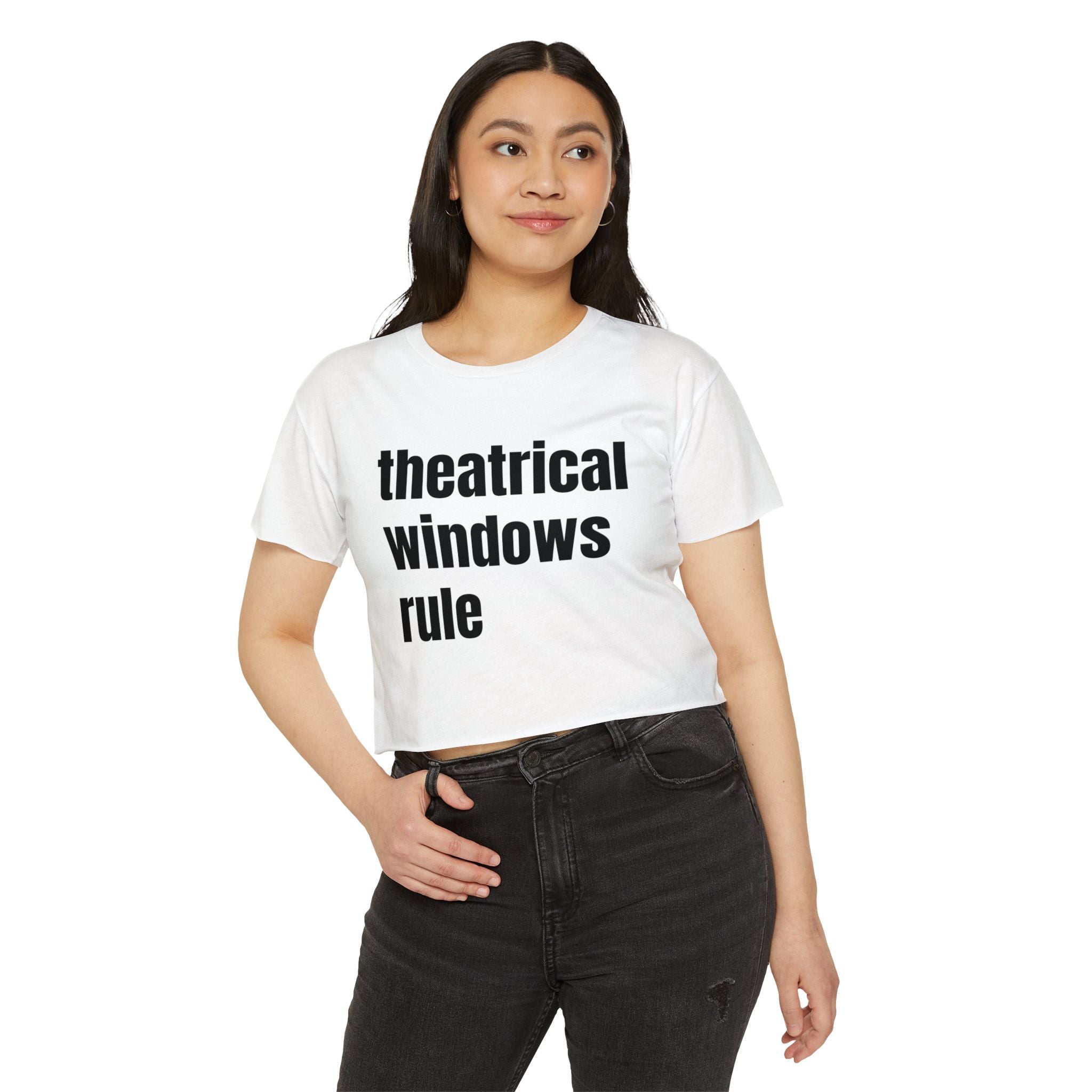 Theatrical Windows Rule Crop Top