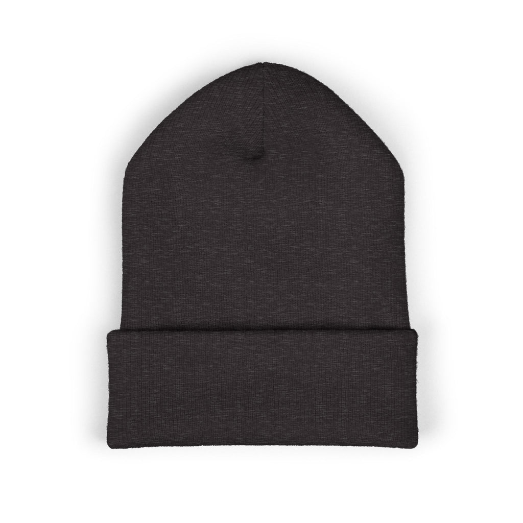 Embroidered "Theatrical Windows Rule" Cuffed Beanie — Cozy Stage-Fan Knit Hat